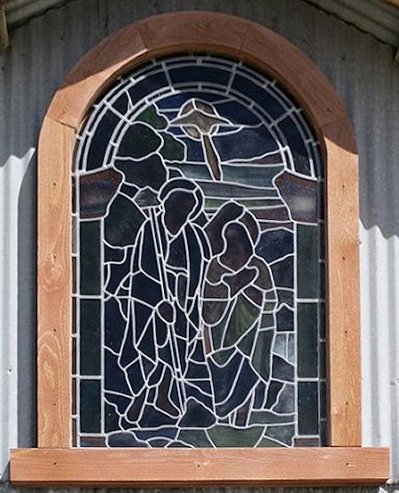 Stained glass window in Church