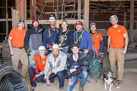 Underground Explorers team with Cerro Gordo Mine owners - Oct 2018