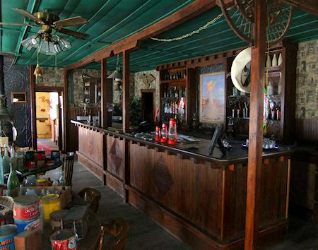 Another view of the bar inside the American Hotel