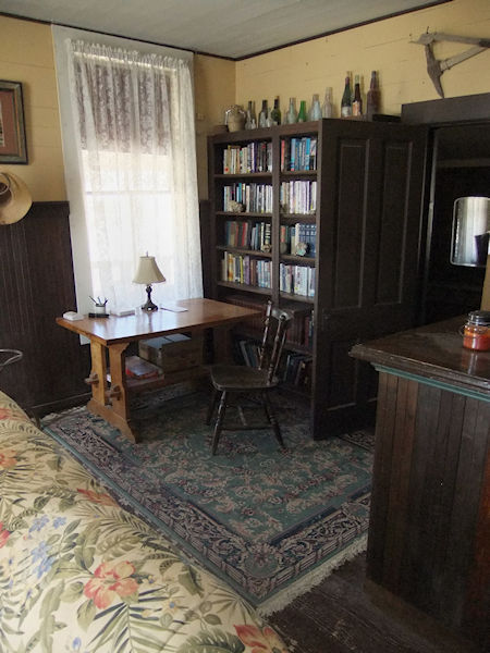 Living room of the Belshaw House, looking back toward the front door