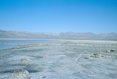 Remnants of Saline Valley Salt Lake extraction works - 1985