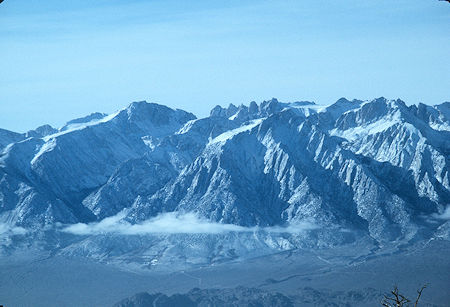 Mt. Langley, Mt. Corcorran from Mount Inyo