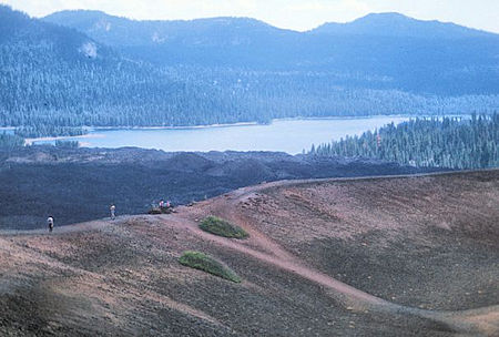Snag Lake from Cinder Cone Snag Lake from Cinder Cone