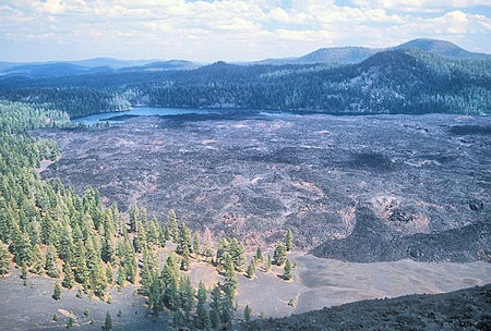 Butte Lake and Fantastic Lava Beds from Cinder Cone Butte Lake and Fantastic Lava Beds from Cinder Cone