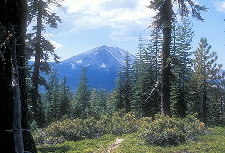 Lassen Peak from the trail Lassen Peak from the trail