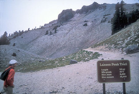 Mic Mead at Lassen Peak trailhead Mic Mead at Lassen Peak trailhead