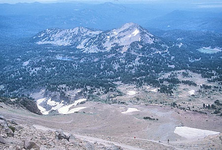 Warner Valley from Lassen Peak trail Warner Valley from Lassen Peak trail