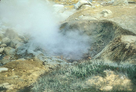 Steam vent at Bumpass Hell Steam vent at Bumpass Hell