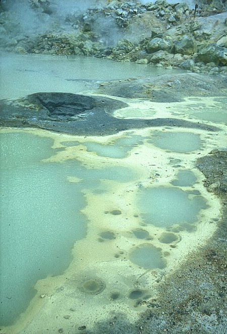 Boiling springs at Bumpass Hell Boiling springs at Bumpass Hell