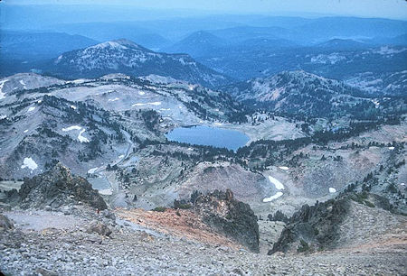 Helen Lake from Lassen Peak trail