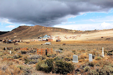 Bodie and the mines from the cemetery Bodie and the mines from the cemetery