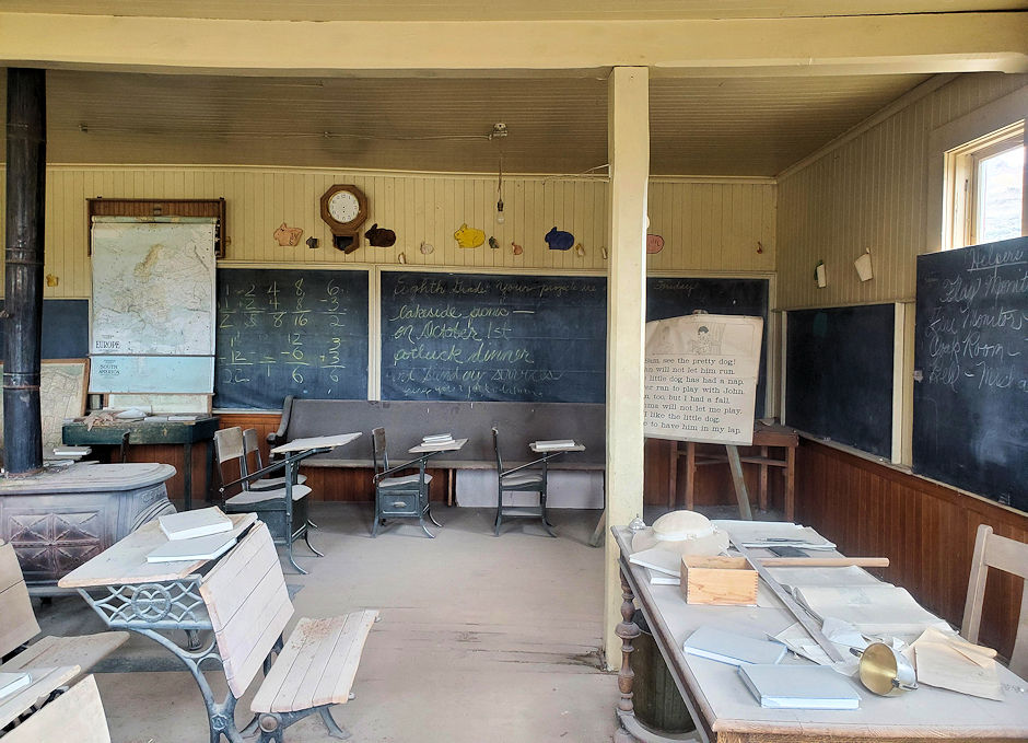Bodie School House classroom 2019 Bodie School House classroom 2019