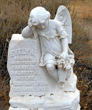 Evelyn Myers gravemarker 1894-1897 Evelyn Myers gravemarker 1894-1897