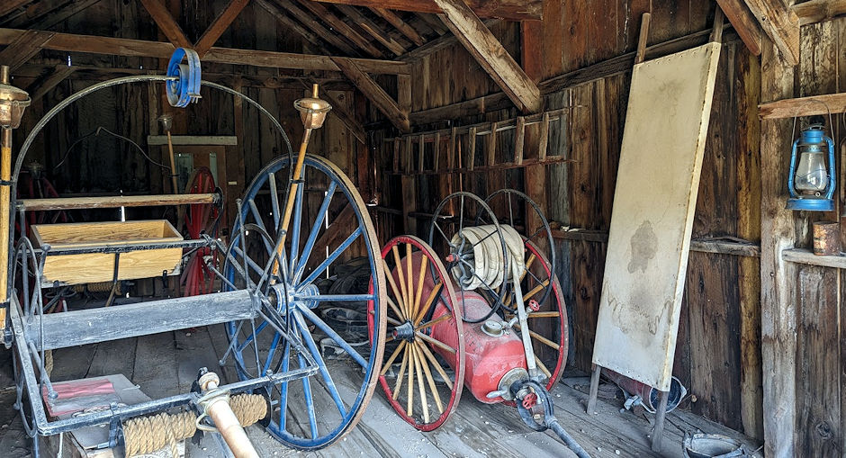 Fire fighting equipment inside Fire House Fire fighting equipment inside Fire House
