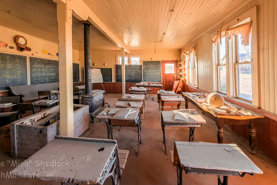 Bodie School House classroom 2019 Bodie School House classroom 2019