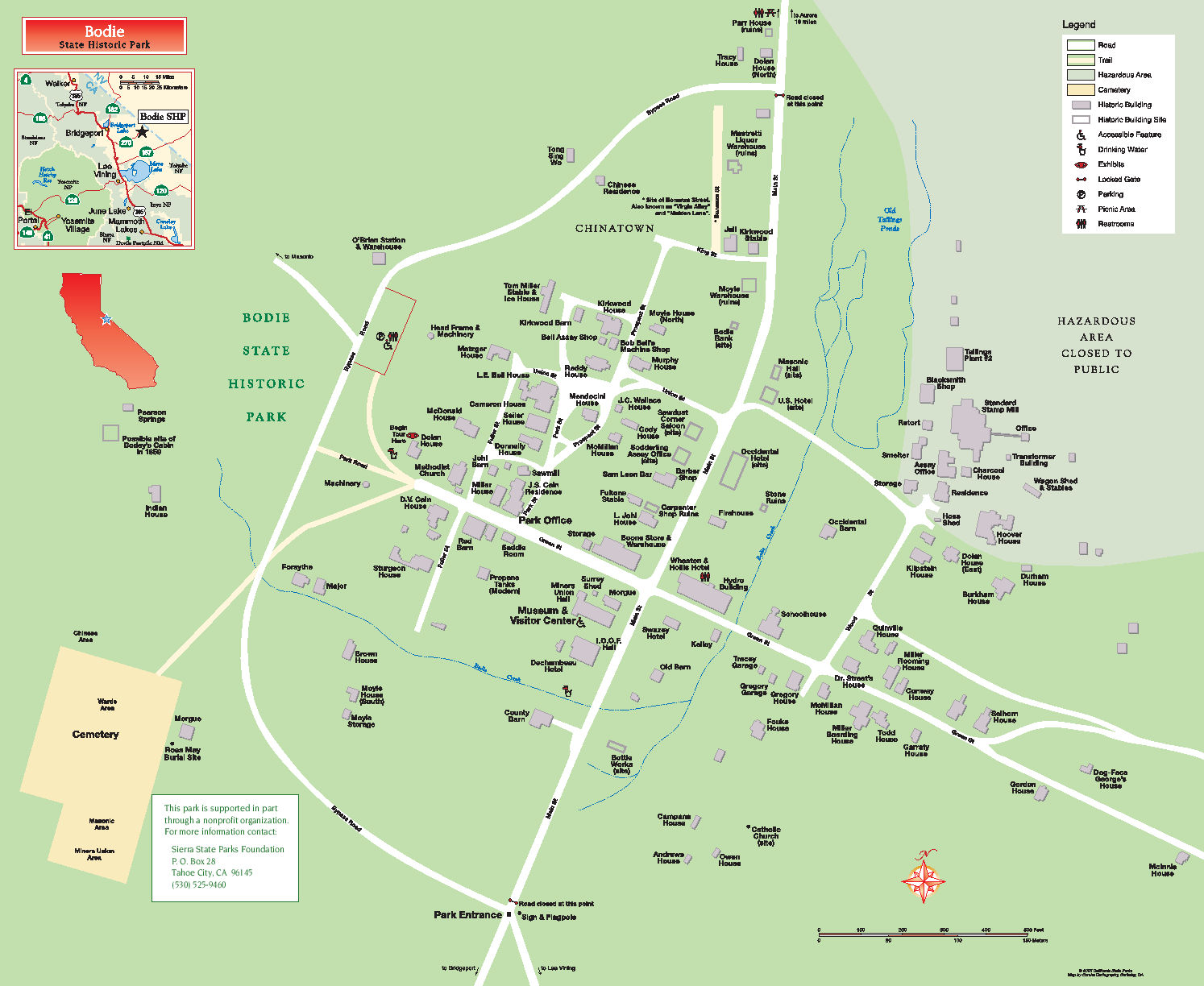 Bodie Map Bodie Map