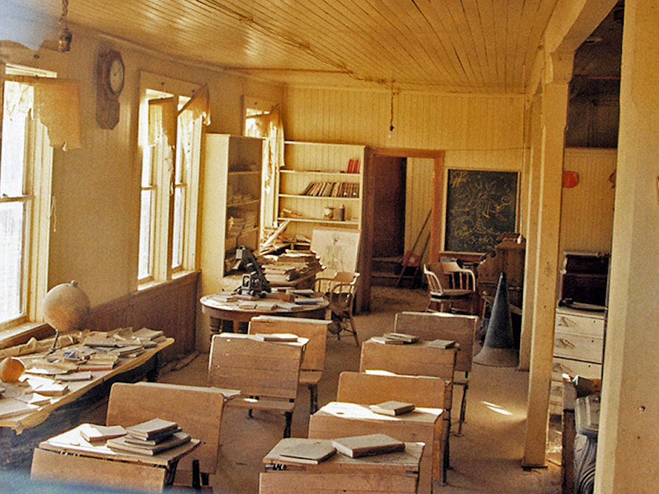 Bodie School House classroom Bodie School House classroom