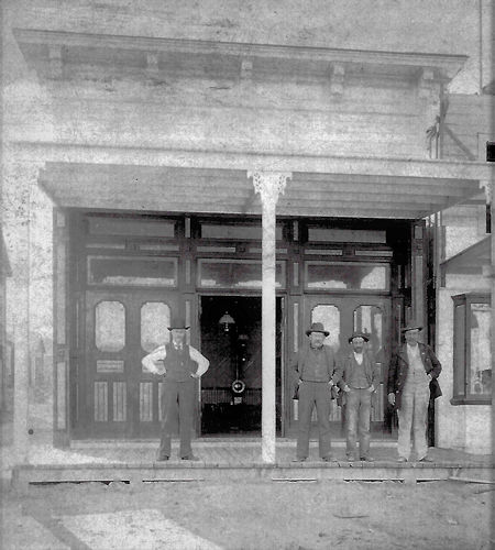 Cabinet Saloon in 1880s, which later became the Sawdust Corner Saloon Cabinet Saloon in 1880s, which later became the Sawdust Corner Saloon