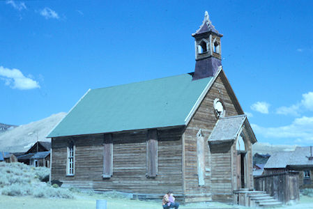 Methodist Church in Bodie State Historic Park - August 25, 1962 Methodist Church in Bodie State Historic Park - August 25, 1962