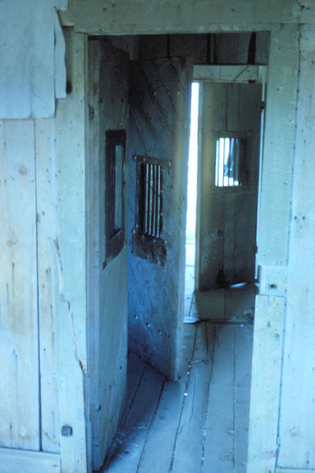 Jail cells in Bodie State Historic Park - August 25, 1962 Jail cells in Bodie State Historic Park - August 25, 1962