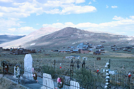 View from the cemetery in Bodie State Historic Park - 8-25-62 View from the cemetery in Bodie State Historic Park - 8-25-62