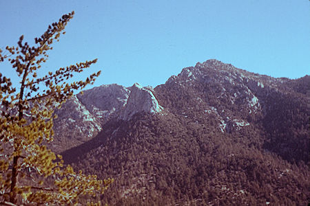 Lily Rock and Tahquitz Peak from Deer Springs Trail 12-30-60 Lily Rock and Tahquitz Peak from Deer Springs Trail 12-30-60