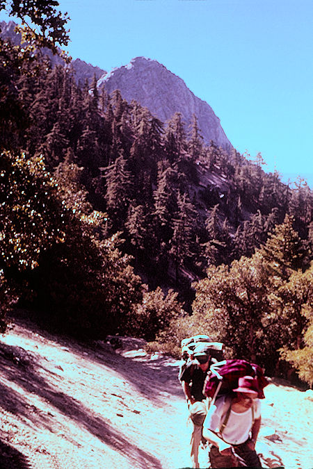 Lilly Rock from Devil's Slide Trail to San Jacinto Peak - 10-24-59