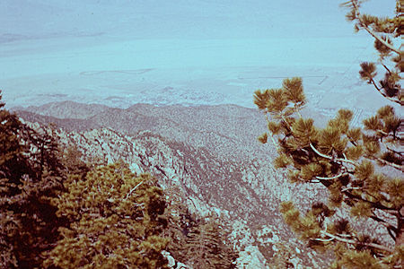 View from Desert View on San Jacinto hike - 6-18-60