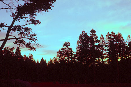 Sunrise at Round Valley camp - 10-25-59 Sunrise at Round Valley camp - 10-25-59