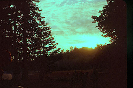 Sunrise at Round Valley camp - 10-26-58 Sunrise at Round Valley camp - 10-26-58