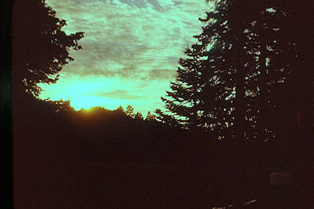 Sunrise at Round Valley camp - 10-26-58 Sunrise at Round Valley camp - 10-26-58