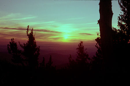 Sunset from near top of San Jacinto Peak - 12-31-60 Sunset from near top of San Jacinto Peak - 12-31-60