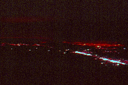 Banning-Baumont Lights from top of San Jacinto Peak - 1-7-61 Banning-Baumont Lights from top of San Jacinto Peak - 1-7-61
