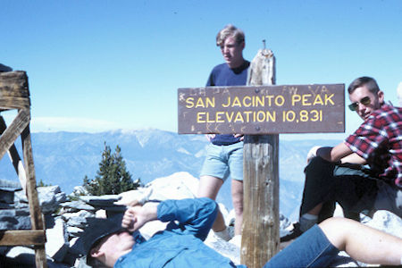 On top of San Jacinto Peak - 10-9-65 On top of San Jacinto Peak - 10-9-65