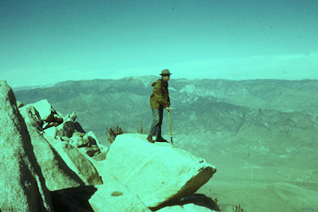 View of San Gorgornio Mountain from San Jacinto Peak - 10-26-58 View of San Gorgornio Mountain from San Jacinto Peak - 10-26-58