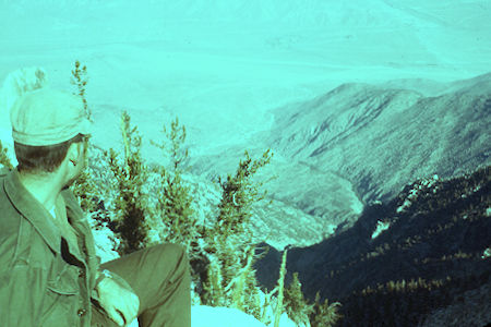 Looking down Snow Creek-North Face from San Jacinto Peal - 10-26-58