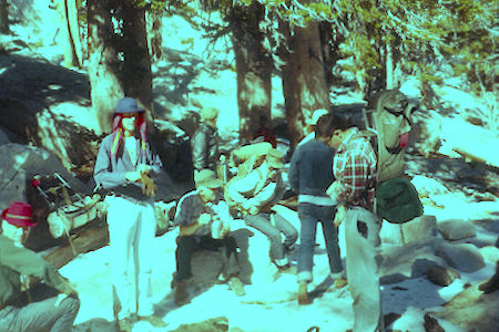 Trail junction on way down from San Jacinto Peak - 10-26-58 Trail junction on way down from San Jacinto Peak - 10-26-58