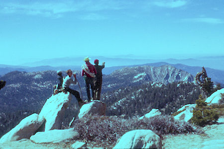 Looking at Tahquitz Ridge from San Jacinto Peak trail - 5-17-59 Looking at Tahquitz Ridge from San Jacinto Peak trail - 5-17-59