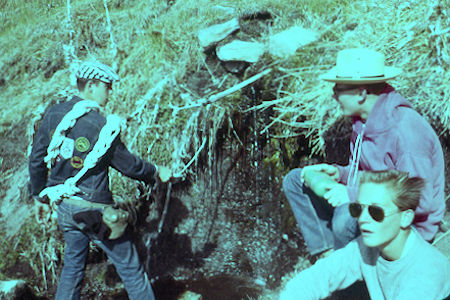 Explorer Post 360 at Wellman's Cienega on San Jacinto Peak trail - 5-17-59 Explorer Post 360 at Wellman's Cienega on San Jacinto Peak trail - 5-17-59