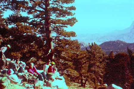 Salton Sea from  Wellman's Cienega on San Jacinto Peak trail - 1-7-61