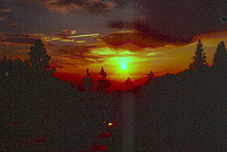 Sunset from San Jacinto saddle - 1-30-60 Sunset from San Jacinto saddle - 1-30-60