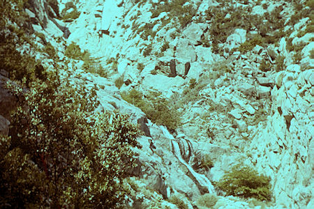 Snow Creek on the North Face Route Snow Creek on the North Face Route