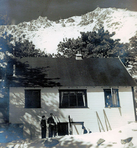 Mt. Baldy Hut 1937–1938 Mt. Baldy Hut 1937–1938
