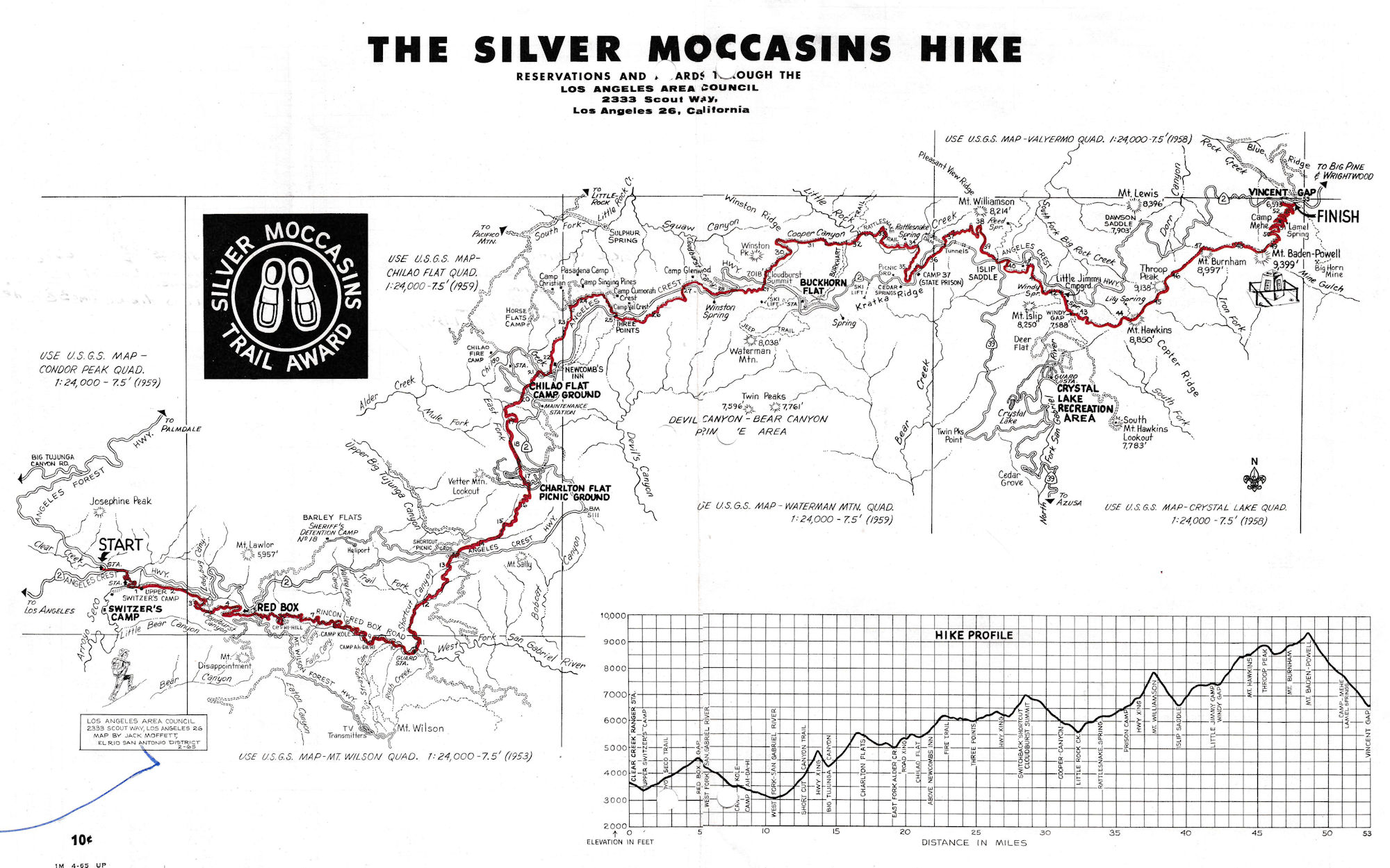 Silver Moccasin Route Map Silver Moccasin Route Map
