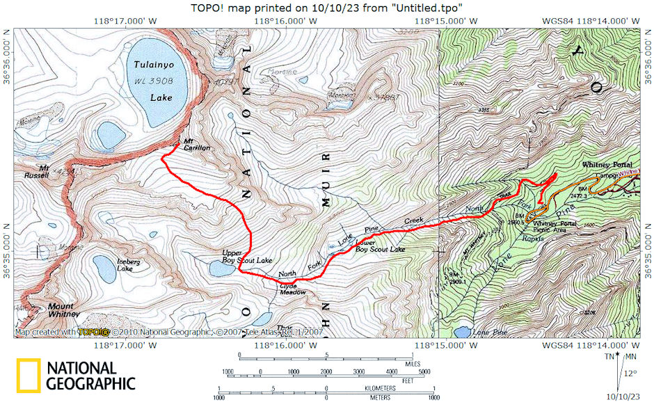 Mount Carillon Route Map 1972 Mount Carillon Route Map 1972