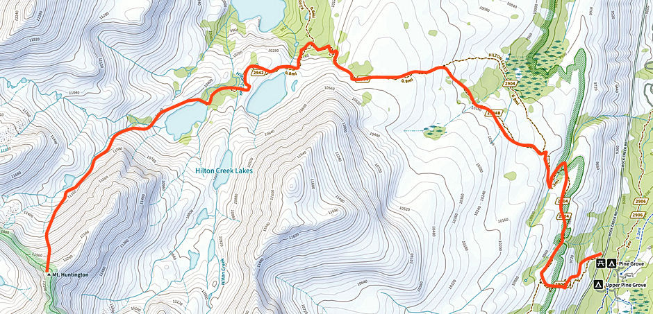 Mount Huntington Route Map 1962 Mount Huntington Route Map 1962