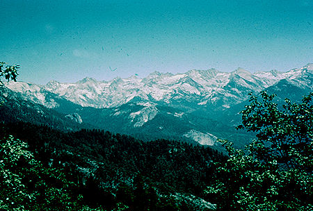Great Western Divide from High Sierra Trail - Sequoia National Park 18 Jul 1957 Great Western Divide from High Sierra Trail - Sequoia National Park 18 Jul 1957
