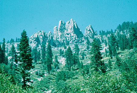 Rock formation near Panther Creek from High Sierra Trail - Sequoia National Park 18 Jul 1957 Rock formation near Panther Creek from High Sierra Trail - Sequoia National Park 18 Jul 1957