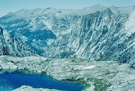 Looking back from above lake - Sequoia National Park 20 Jul 1957 Looking back from above lake - Sequoia National Park 20 Jul 1957