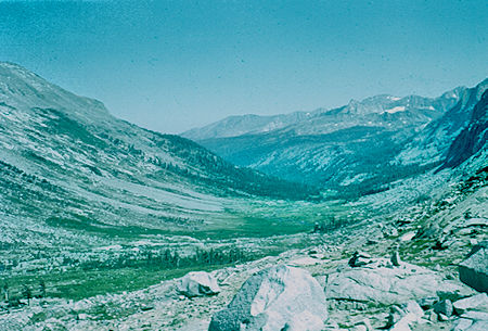 View down Big Arroyo from Kaweah Gap - Sequoia National Park 20 Jul 1957 View down Big Arroyo from Kaweah Gap - Sequoia National Park 20 Jul 1957